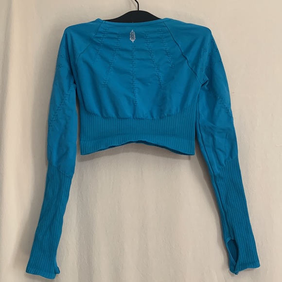 Free People Good Karma Crop Long Sleeve Layer xs/s - Picture 7 of 9